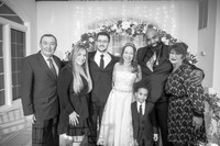 Alel & Michelle's Wedding Party & Bridal Portraits (B&W)
