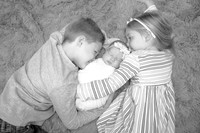 Baby Emelia's Newborn Portraits (B&W)