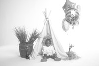 Stephnie's 1-Year-Old Portraits (B&W)