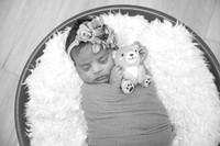 Baby Nirvi's Newbown Portraits (B&W)
