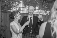 John & Rachel's Wedding Reception (B&W)