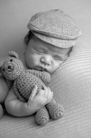 Baby Gavin's Newborn Portraits (B&W)