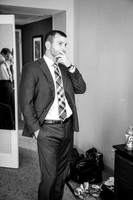 Guys Getting Ready B&W