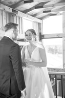 Nick and Margaret's First Look (B&W)