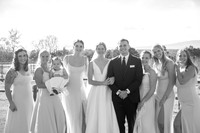 Nick and Margaret's Wedding Party Portraits (B&W)