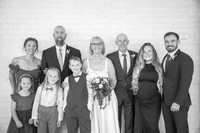 Steve & Sharon's Wedding Party Portraits (B&W)