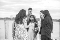 Alex and Medhaa's Surprise Engagement (B&W)