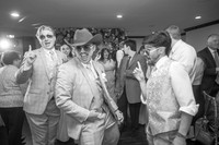 Michael & Elisa's Wedding Reception (B&W)