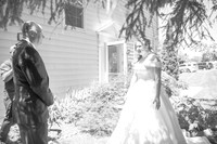 Michael & Elisa's Wedding - First Look (B&W)