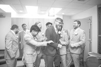 Michael & Elisa's Wedding - Getting Ready (B&W)