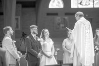 Michael & Elisa's Wedding Ceremony (B&W)
