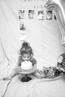 Elara's 1st Birthday Portraits (B&W)