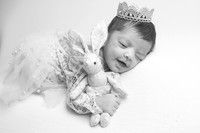 Baby Yasmeen's Newborn Portraits (B&W)