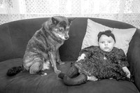 Baby Jolene's Newborn Portraits (B&W)
