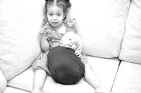 Baby Jibril's Newborn Portraits (B&W)