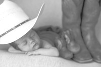 Baby Wyatt's Newborn Portraits (B&W)