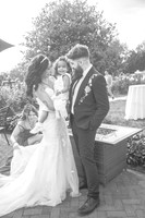 Steven & Nicole's Wedding Ceremony (B&W)
