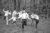 Jacob & Rachel's Wedding Party Portraits (B&W)
