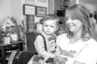 Jacob & Rachel's Wedding - Getting Ready (B&W)
