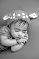 Baby Atharv's Newborn Portraits (B&W)