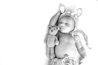 Baby Avyukth's Newborn Portraits (B&W)