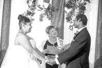 Quandell & Malyeri's Wedding Ceremony (B&W)
