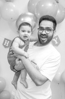 Vayu's 6-Month-Old Portraits (B&W)