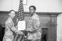 Master Sergeant Harris' Retirement Ceremony (B&W)