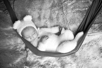 Baby Zoya's Newborn Portraits (B&W)