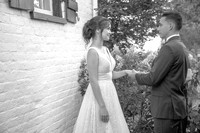 Austin & Anissa's Wedding Ceremony (B&W)
