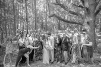 Robert & Kelly's Wedding Party Portraits (B&W)