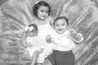 Baby Amira's Newborn Portraits (B&W)