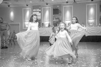 Anthony & Kelsey's Wedding Reception (B&W)