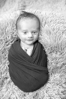 Baby Kaden's Newborn Portraits (B&W)