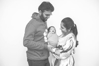 Baby Kruthik's Newborn Portraits (B&W)