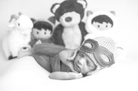 Baby Ayaan's Newborn Portraits (B&W)