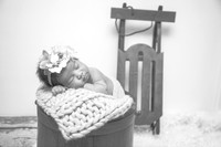 Baby Ayaat's Newborn Portraits (B&W)