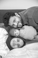 Baby Hussain's Newborn Portraits (B&W)