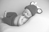 Baby Adrian's Newborn Portraits (B&W)