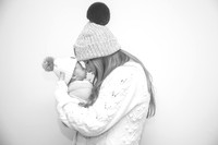 Baby Leighton's Newborn Portraits (B&W)