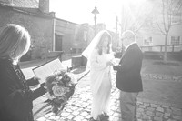David & Heaven's Wedding Ceremony (B&W)
