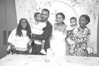 Baby Faaya's Baptism (B&W)