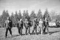 Ian & Sarah's Wedding Party Portraits (B&W)