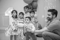 Amin's 1st Birthday Celebration (B&W)