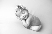 Baby Ilyana's Newborn Portraits (B&W)