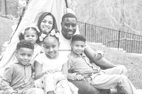 Williams Family Easter Portraits 2024 (B&W)