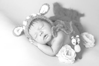 Baby Audrey's Newborn Portraits (B&W)