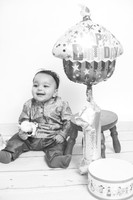 Vivaan's 1st Birthday Portraits (B&W)