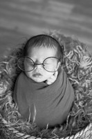 Baby Aria Newborn Portraits (B&W)