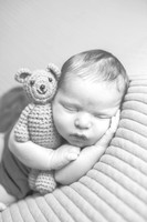 Baby Leo's Newborn Portraits (B&W)